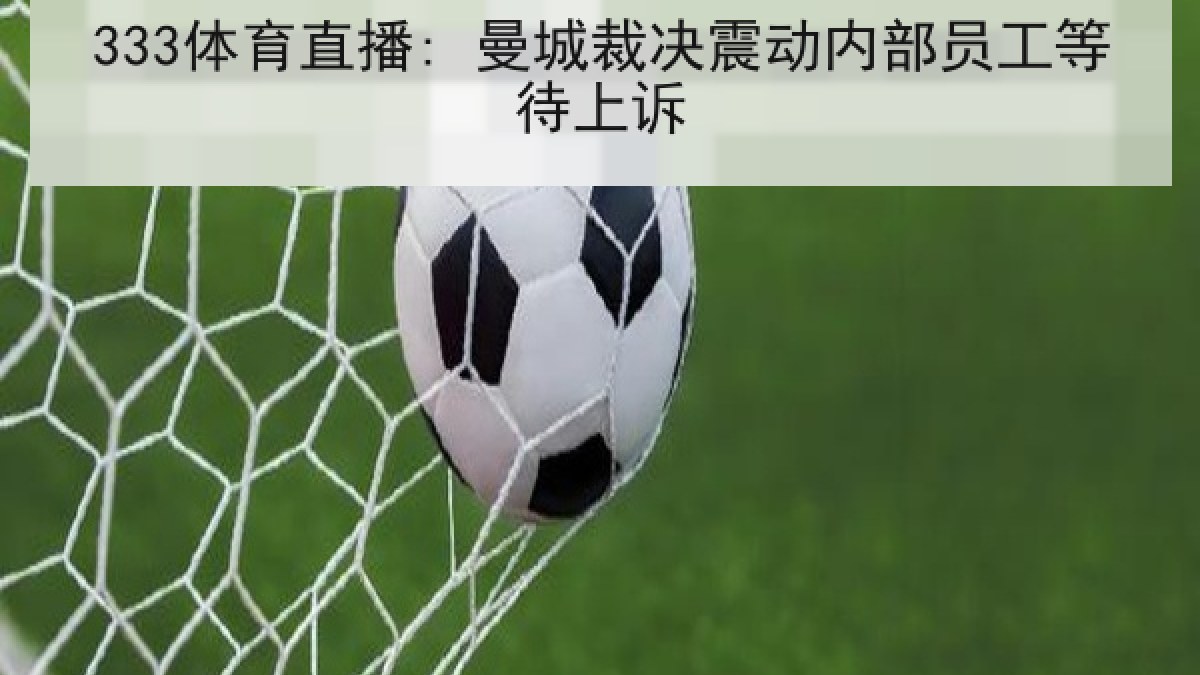 333体育直播: 曼城裁决震动内部员工等待上诉 333体育直播: 曼城裁决震动内部员工等待上诉